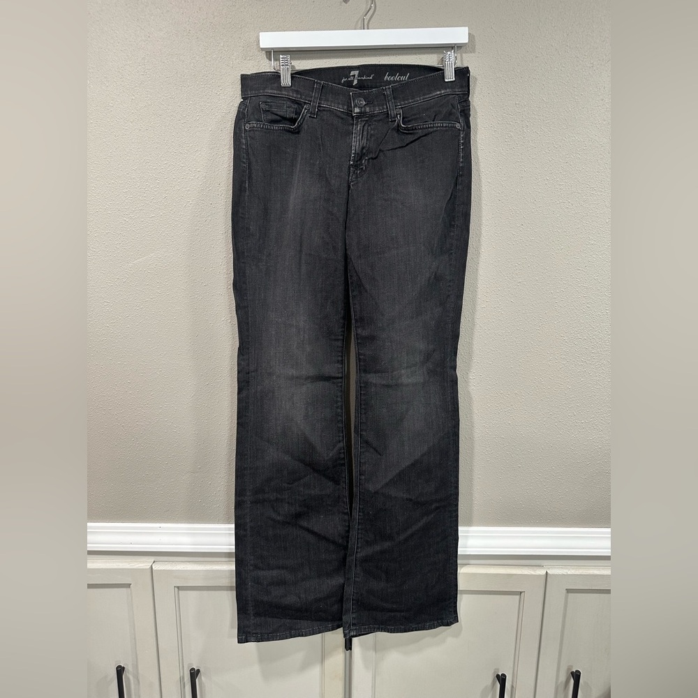 7 For All Mankind Bootcut Jeans With Rhinestones - Picture 2 of 8